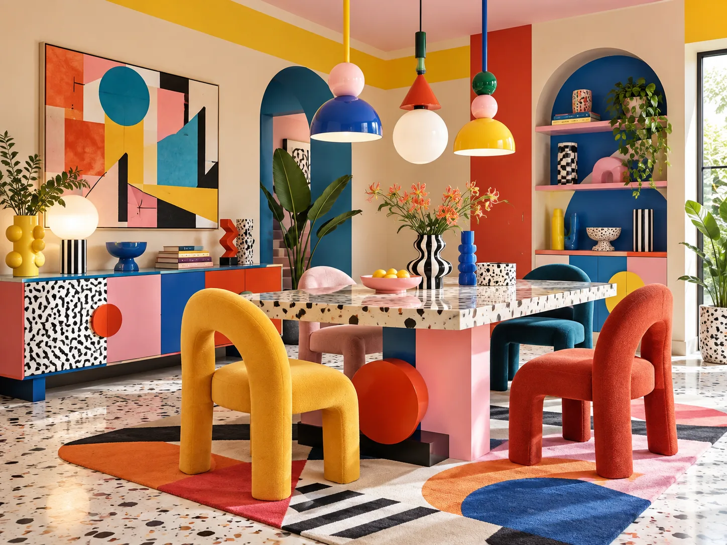 Memphis im Esszimmer