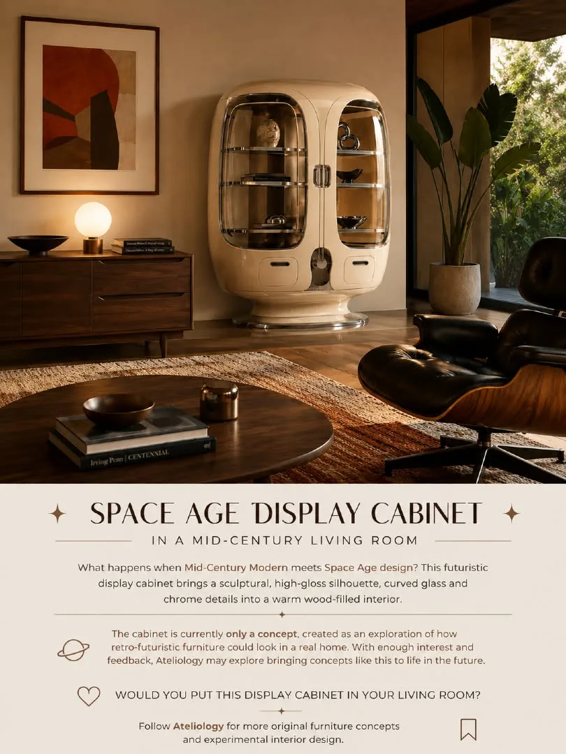 Space-Age-Vitrine als Statement-Piece